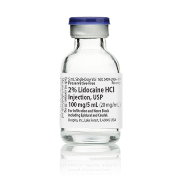 Lidocaine HCl, Preservative Free 2%, 20 mg / mL  .. .  .  